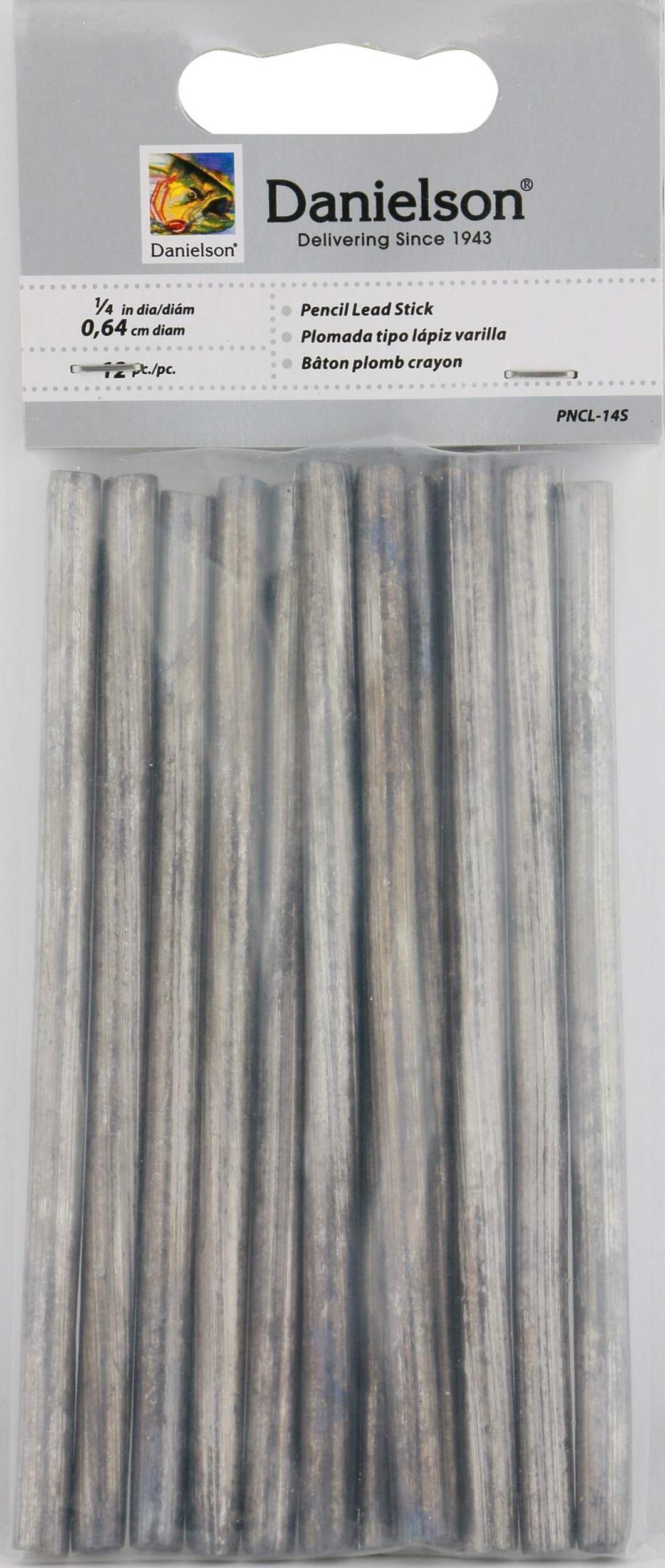 Danielson Pencil Lead, Stick, 1/4-in Front_Flat