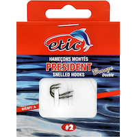 Double hameçon monté Etic President, mouche, bronze