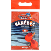 Etic Kenebec Spinner, Fluorescent Red, Size 1 Front_Flat