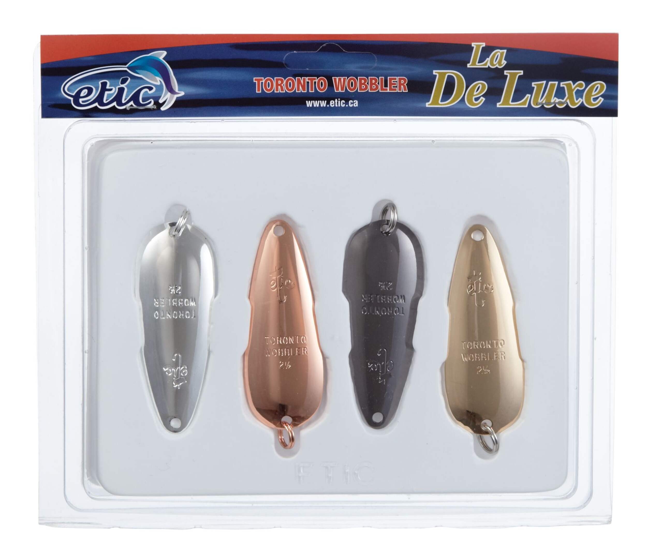 Etic Toronto Wobbler Deluxe Spoon Lure Kit Front_Flat
