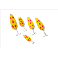 Len Thompson Classic Spoon Lure Kit, 5 of Diamonds, 5-pk