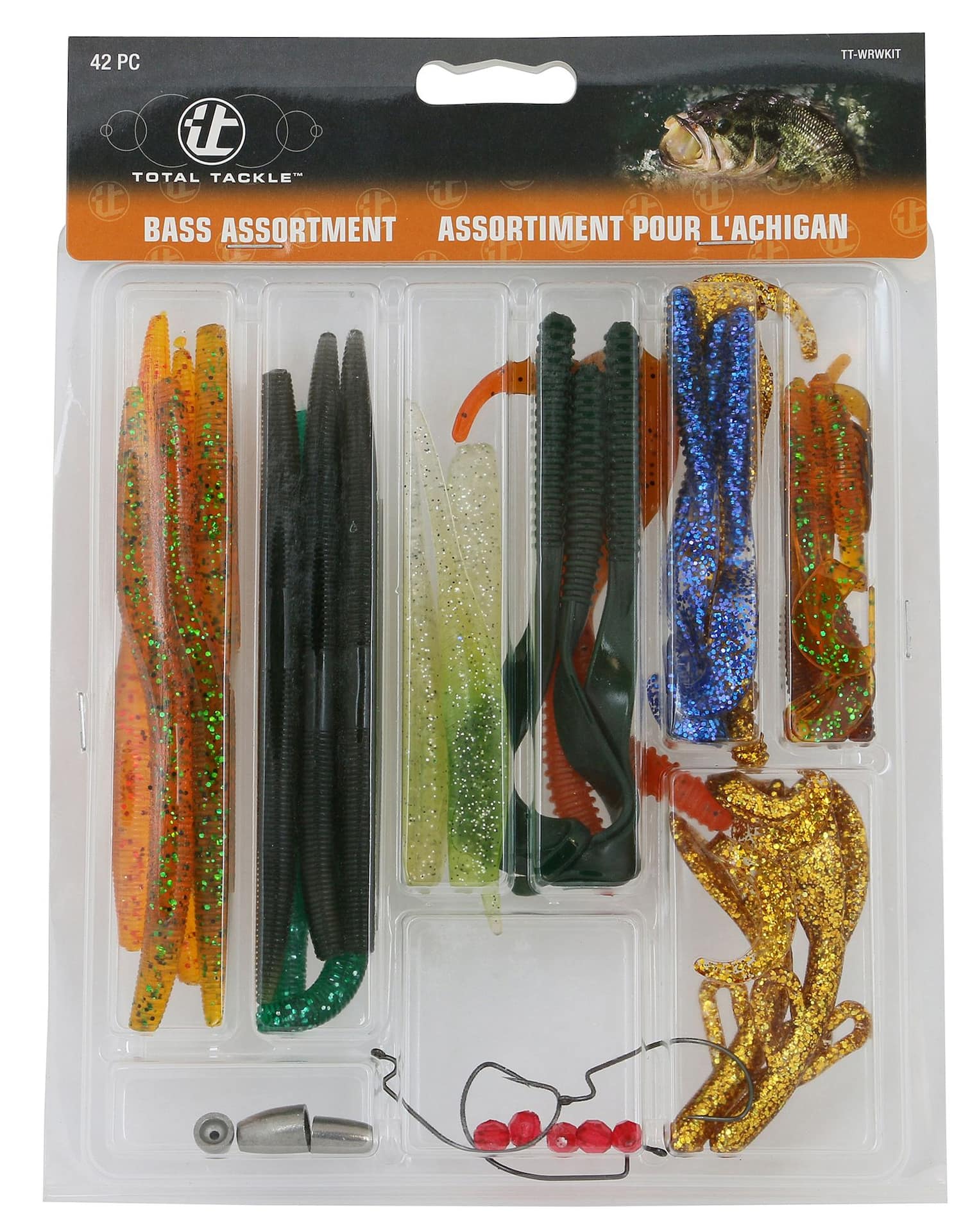 Total Tackle Lunker Worm Kit