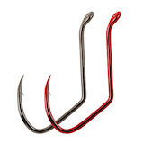 Matzuo Sickle Octopus Hooks, Black Chrome Side_Left