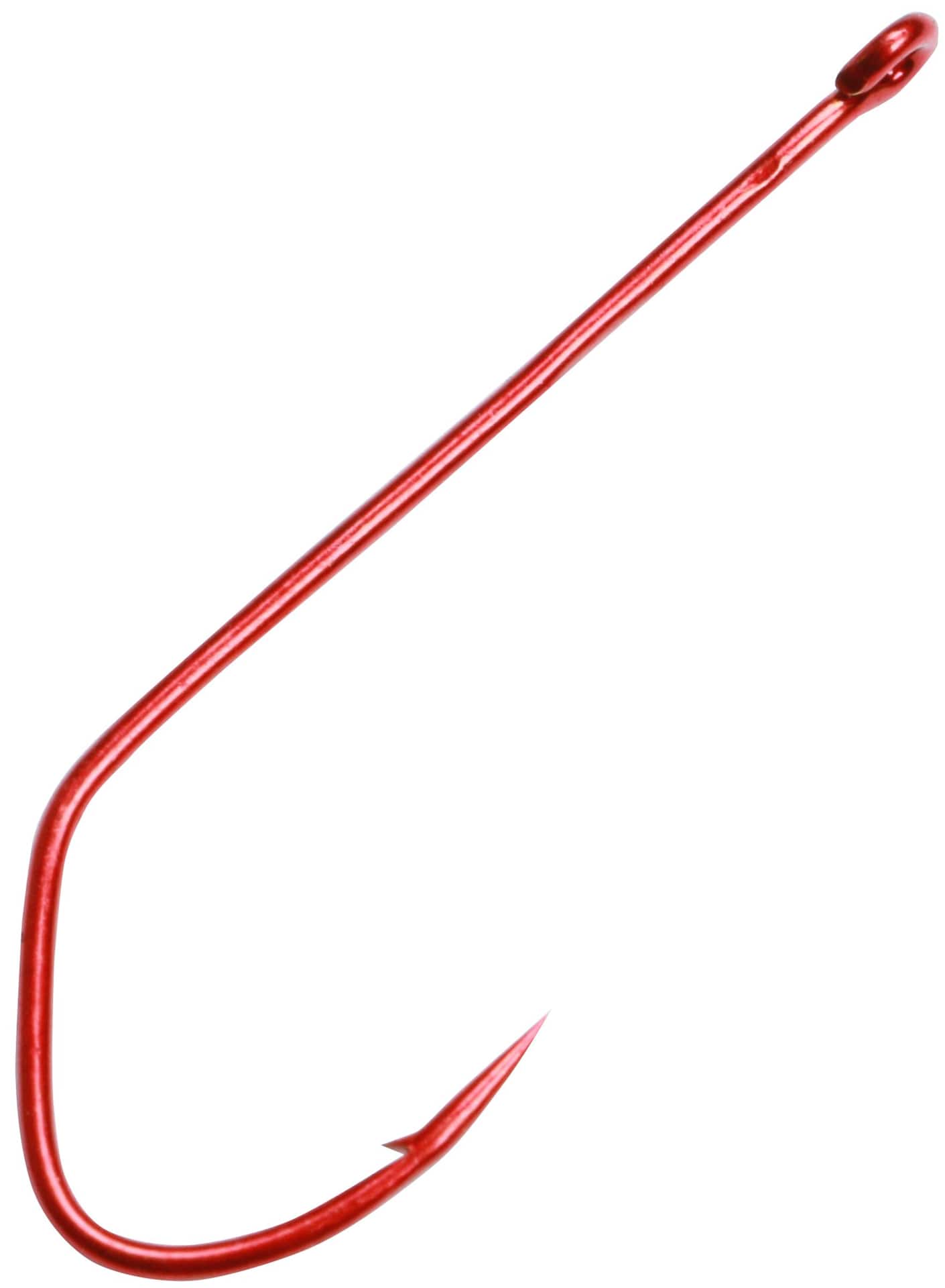 Matzuo Aberdeen Sickle Hooks, Red Chrome, 25-pk