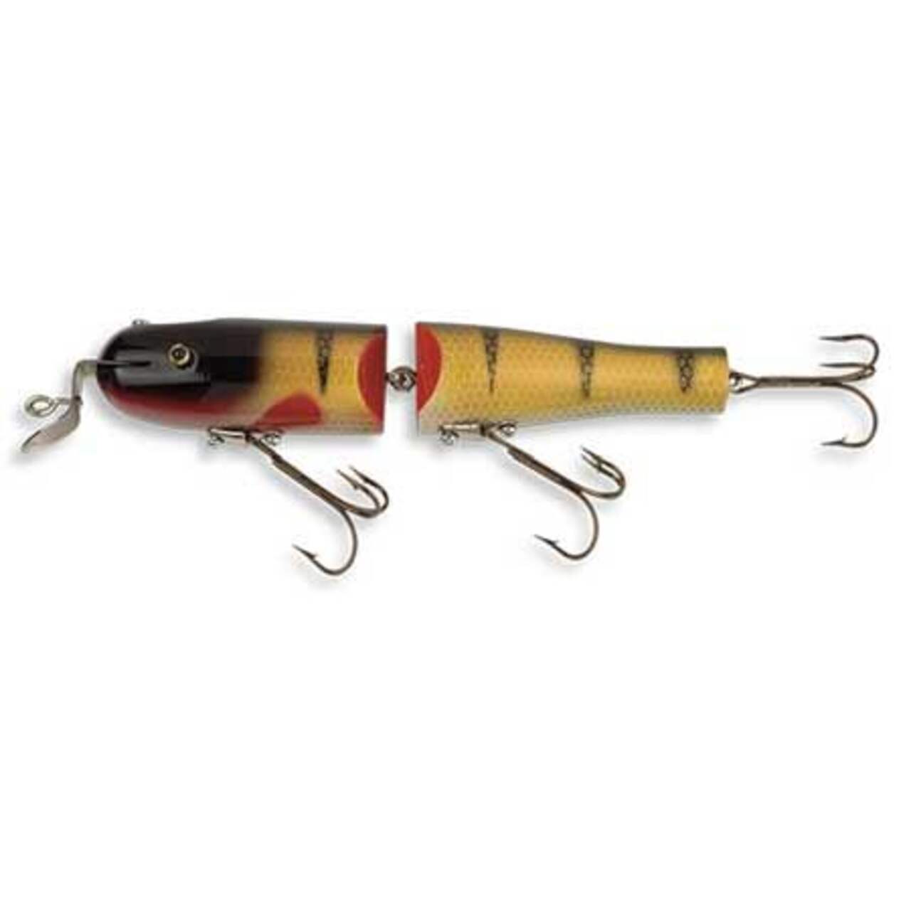 Lucky Strike Solid Wooden Plug, Yellow Perch 6-in