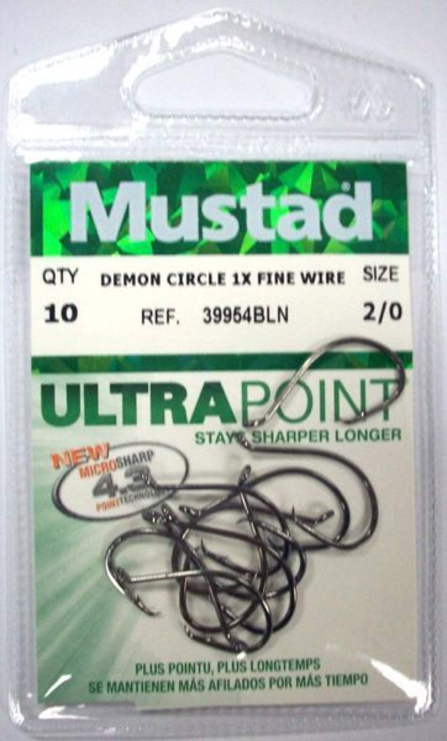 Hameçon Mustad Demon Circle Front_Flat