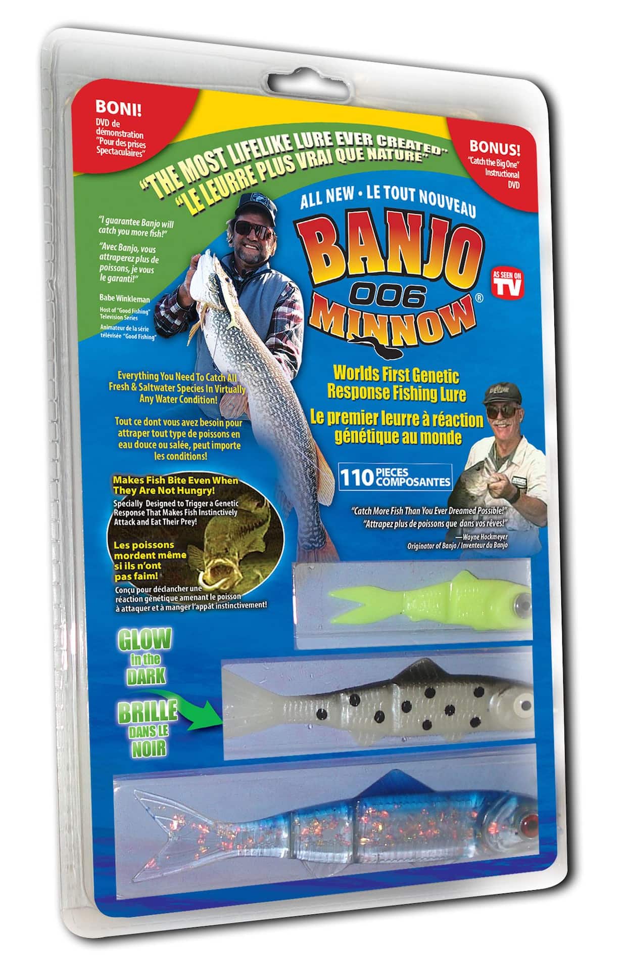 Banjo Fishing Lures, 110-pc