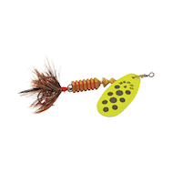 Mepps Comet Dressed Lure, Copper Chartreuse