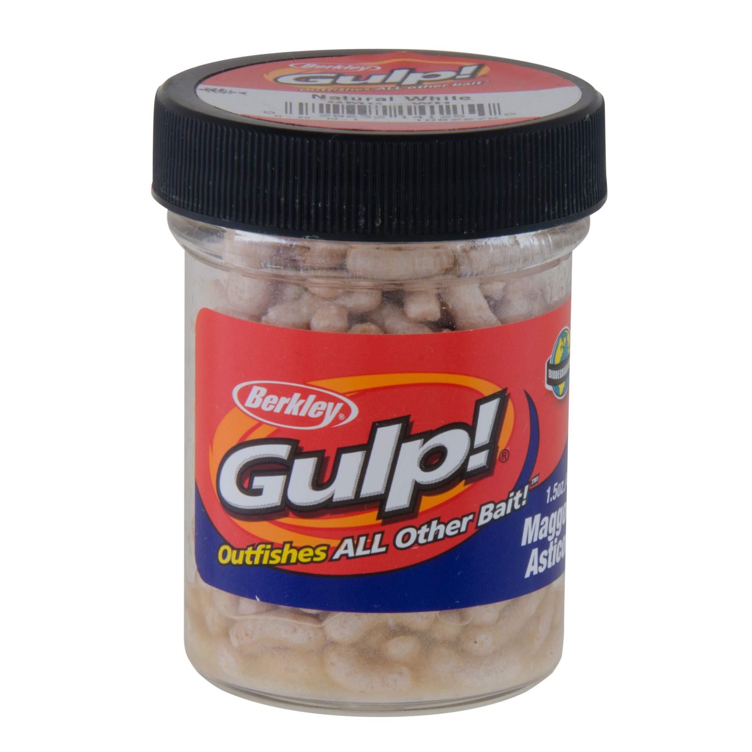 Berkley Gulp! Alive! Maggot Lure, White Front_Elevated