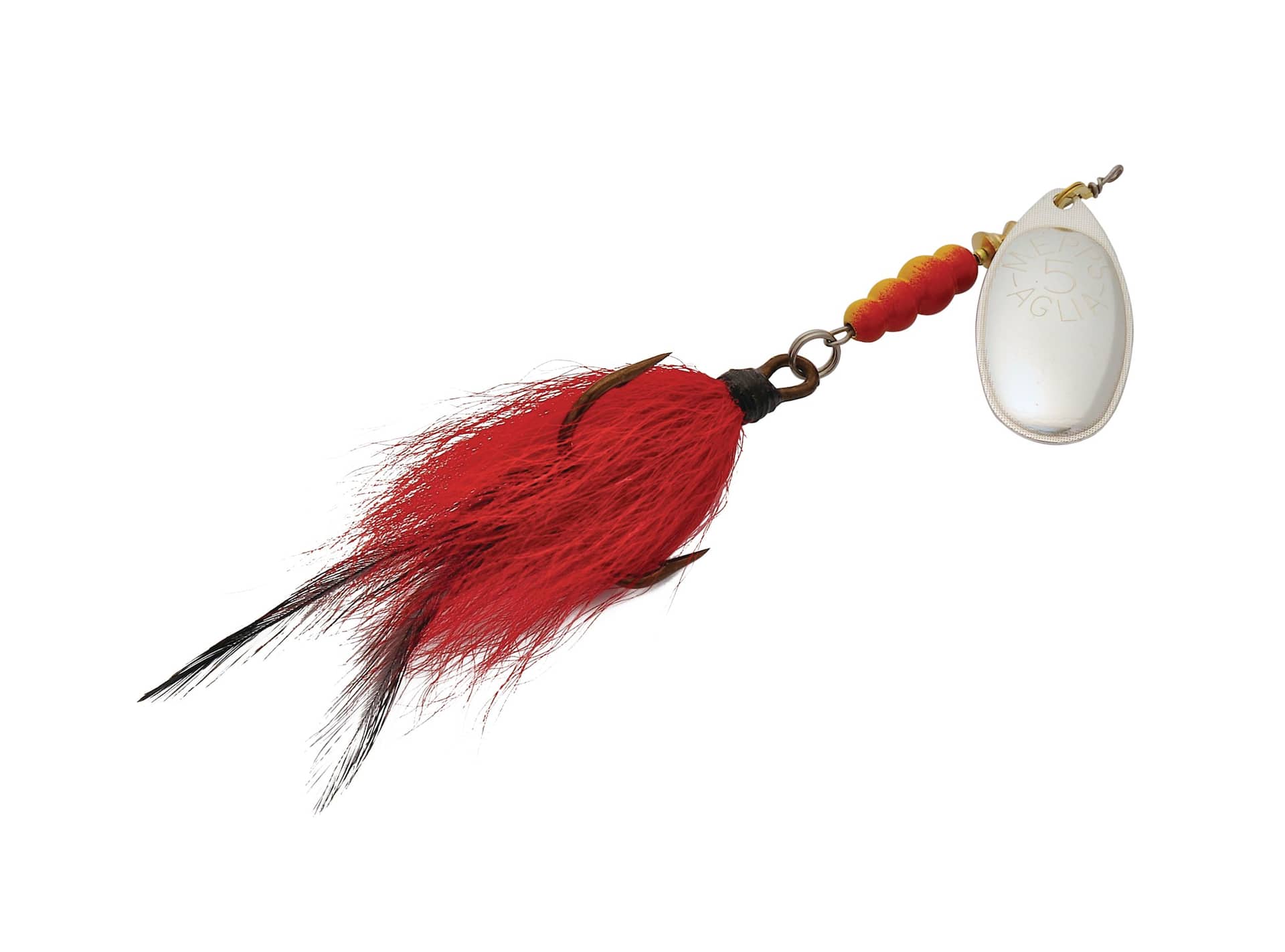 Bucktail Dressed Treble Hook Set Squirrel Tail Feather Fishing