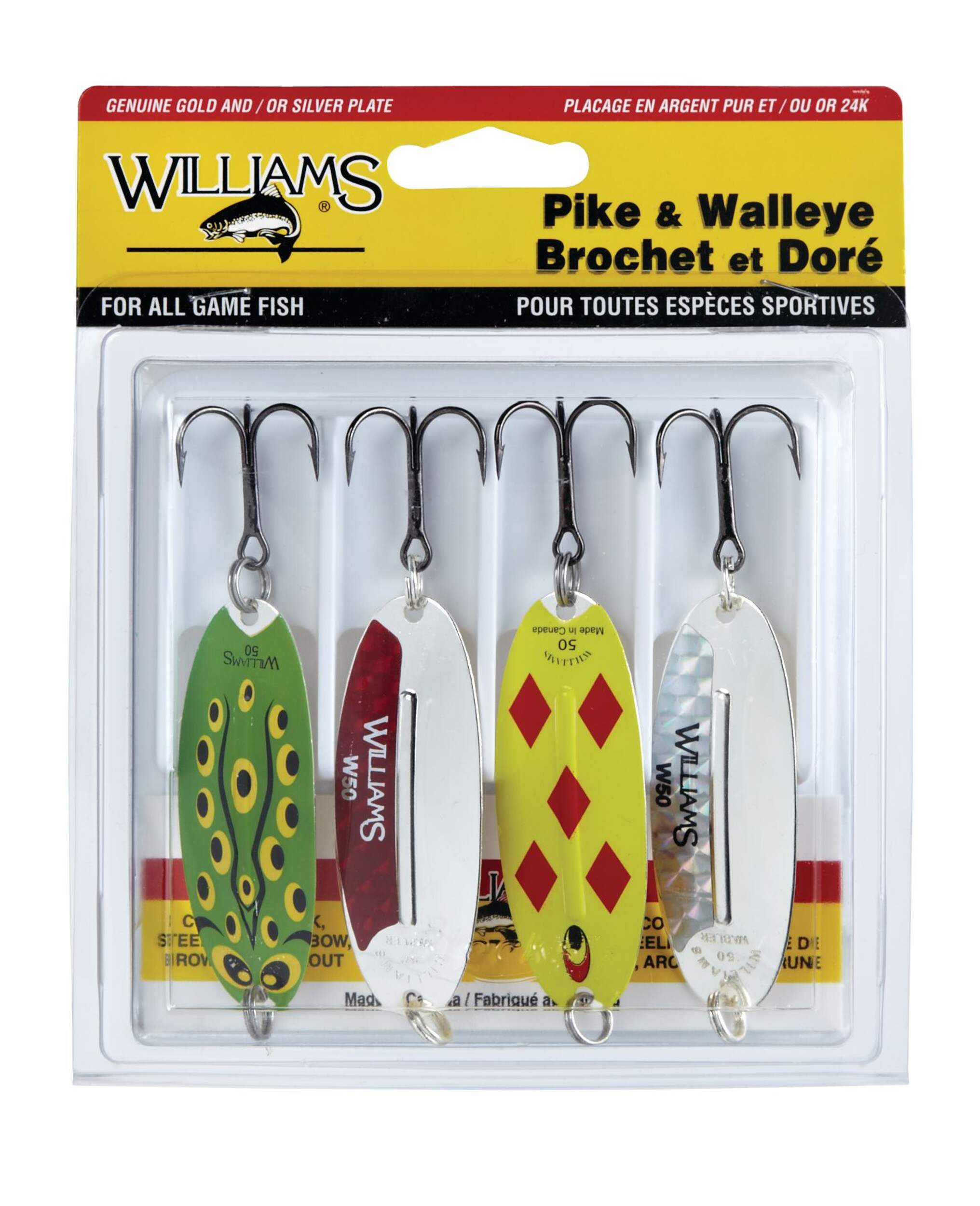Williams Pike/Walleye Lure Kit, 4-pk Front_Flat