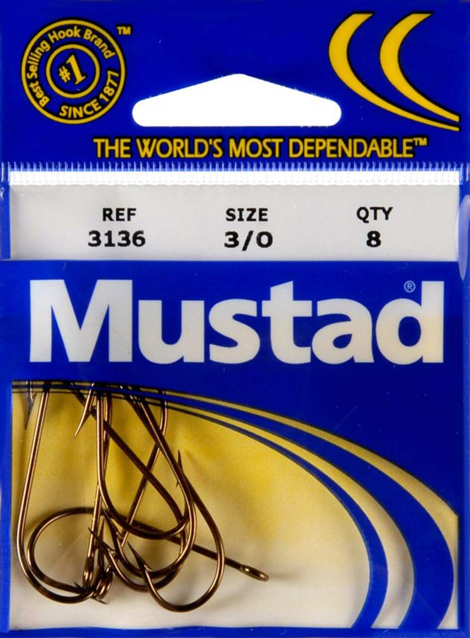  Mustad Classic 3 Extra Strong Duratin Treble Hook (Pack of  25), 3/0 : Fishing Hooks : Sports & Outdoors