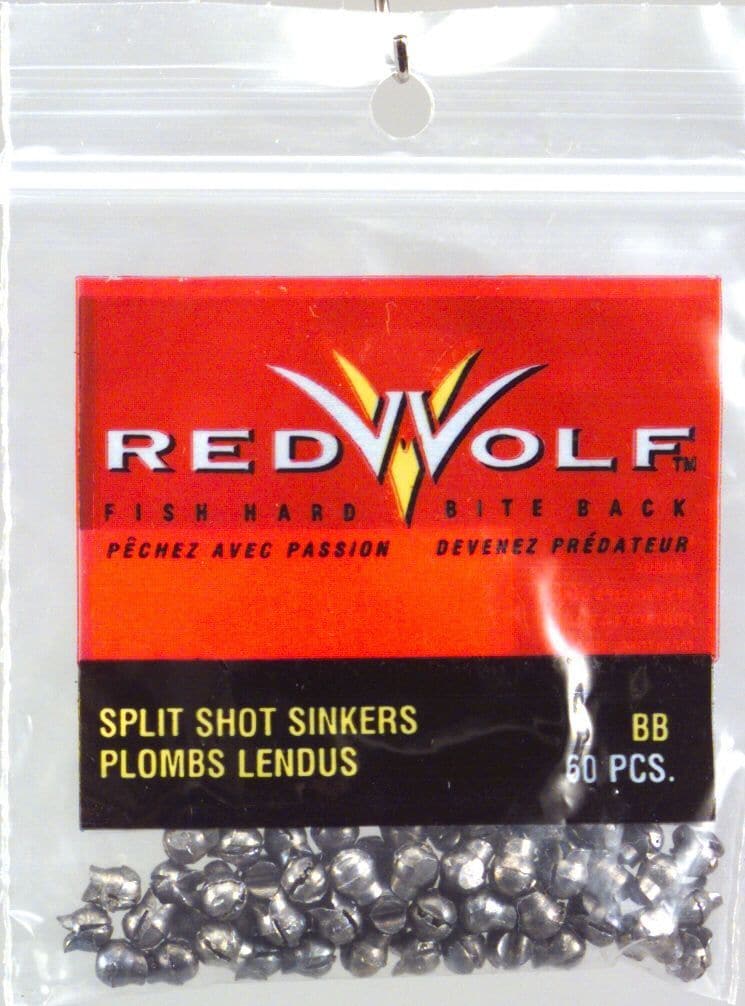 Red Wolf Split Shot Remove Sinkers