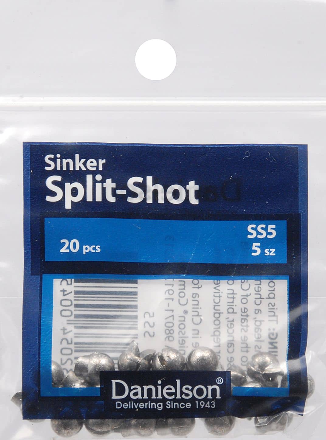 Danielson® Removable Split Shot Sinkers, 40-pc