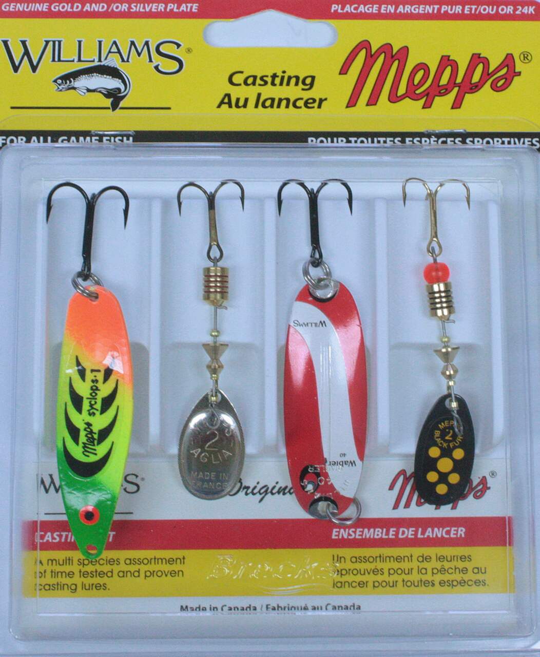 Williams and Mepps Casting Lure Kit, 4-pk