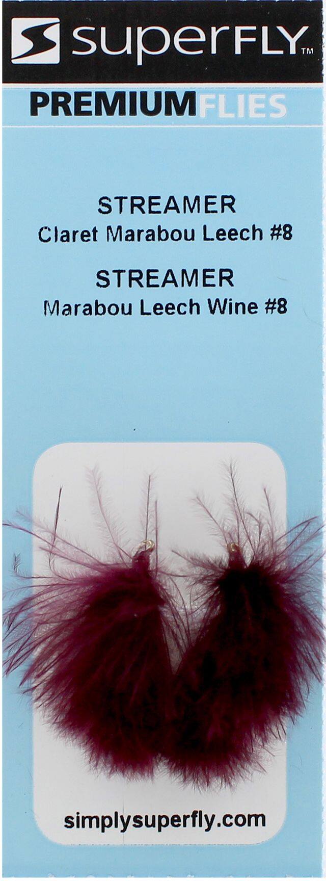 Superfly Streamer Marabou Leech, Size 08