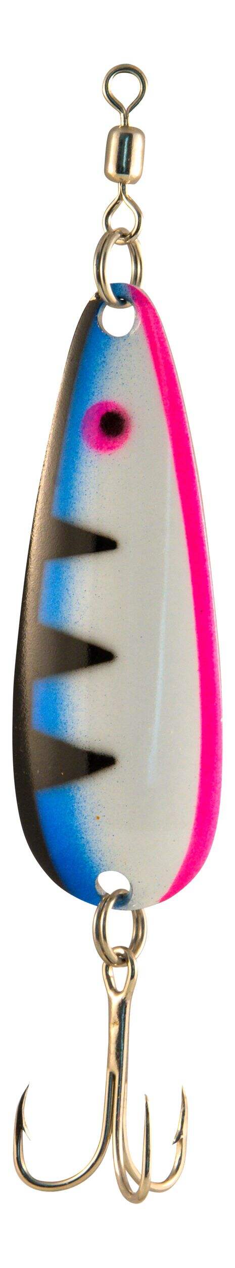 Cuiller Len Thompson de la série Platinum, truite arc-en-ciel, 1 po Front_Flat