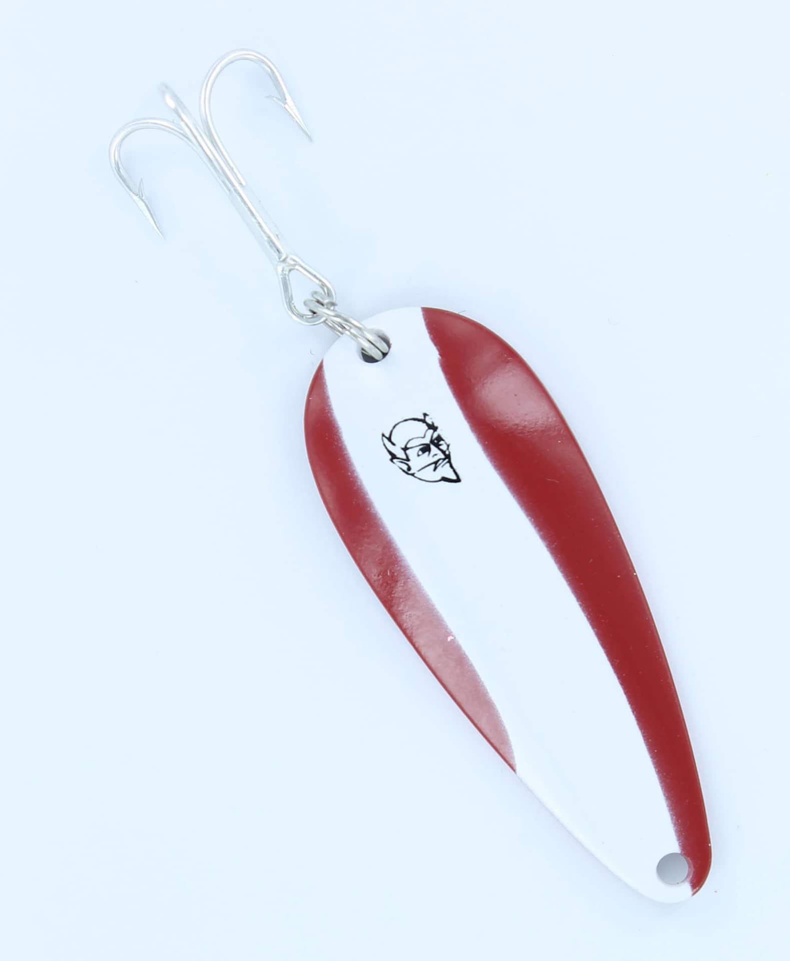 Three Eppinger Dardevle Midget Red/White 1/4oz 9-16 Spoon Fishing Lure –