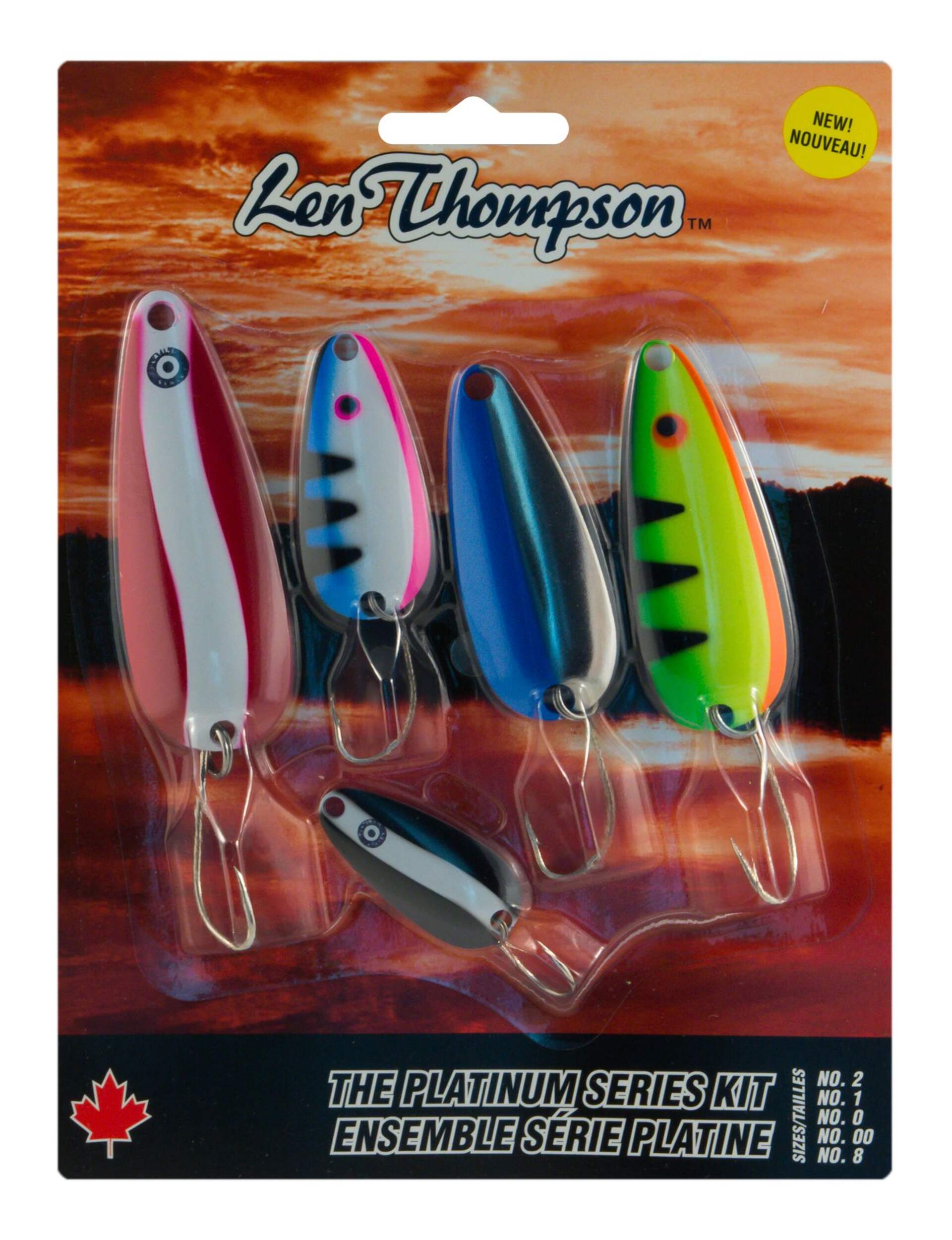 Len Thompson Platinum Spoon Kit, Siwash, 5-pc Front_Flat