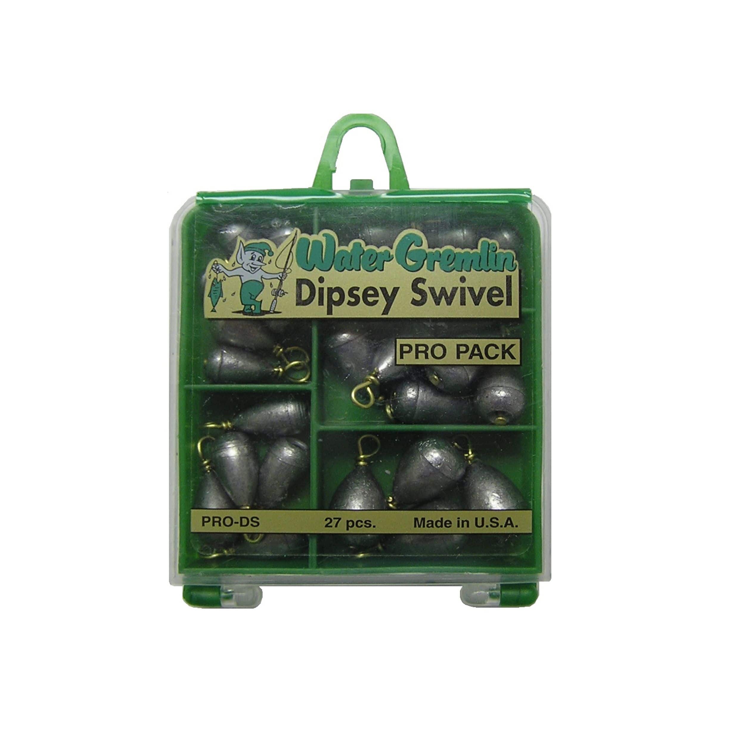 Water Gremlin Dipsey Swivel Sinker Pro Pack, 27-pk