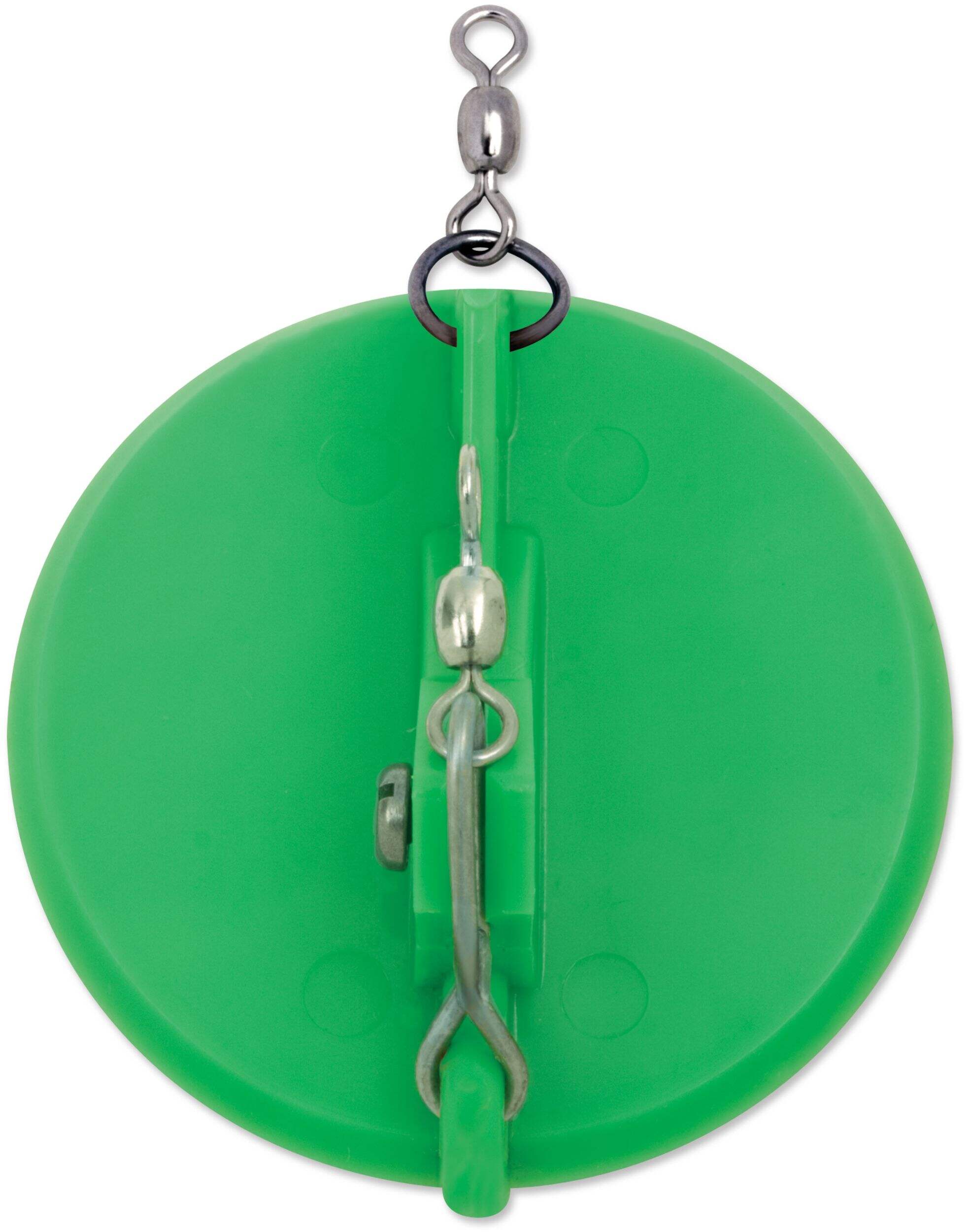 Luhr Jensen Dipsey Diver Fishing Lure, Chartreuse/White, Size 001 Overhead_Flat