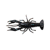 Savage Gear Ned Craw Lifelike Fishing Bait, 2.5-in, Black/Blue