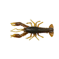 Savage Gear Ned Craw Lifelike Fishing Bait, 2.5-in, Black/Blue Side_Left