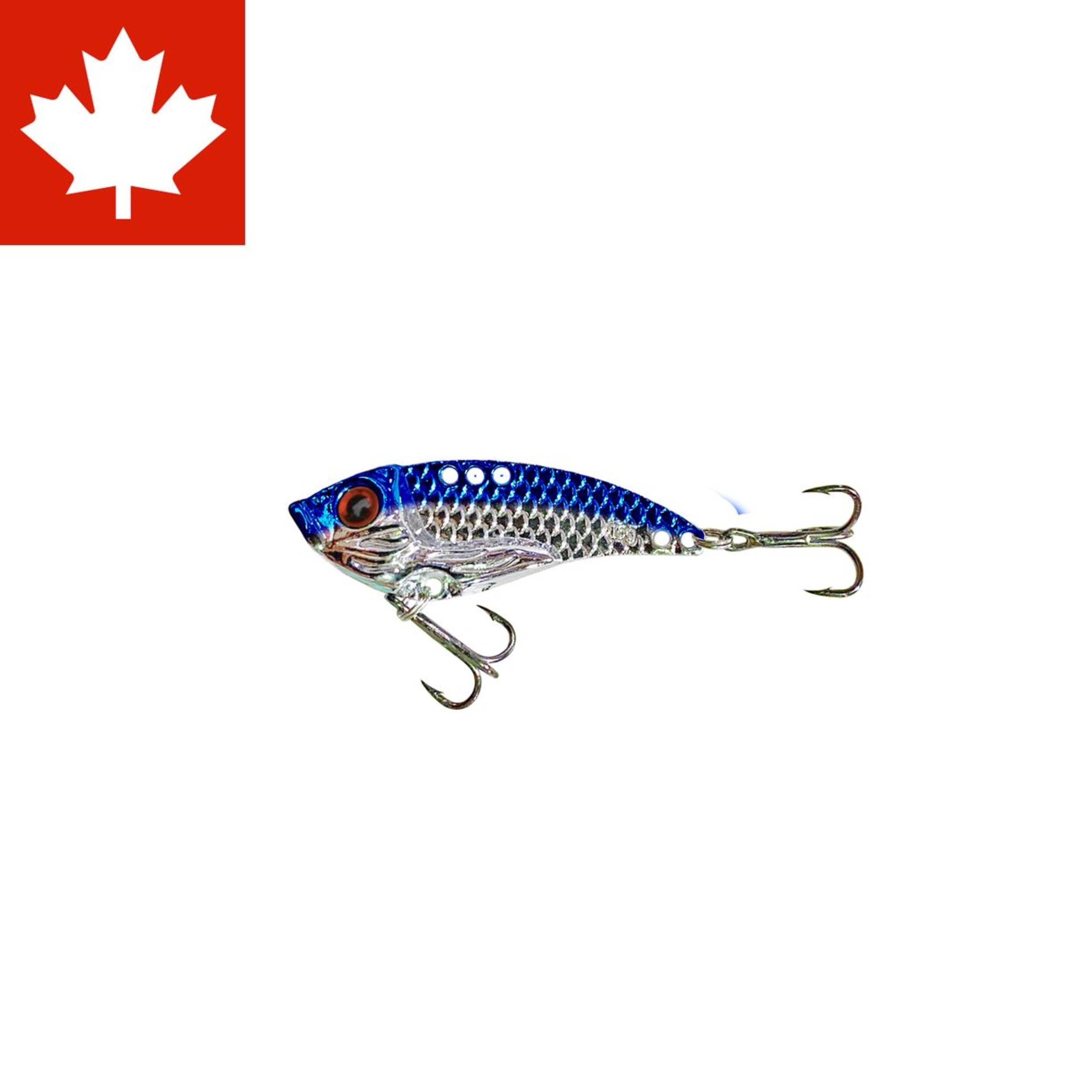 Appât à lame Lucky Strike VIBE, 2 po, 1/2 oz, bleu argenté Side_Left