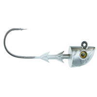 Têtes de dandinette Freedom Tackle 2/0, alose noire, 3/16 oz, paq. 3