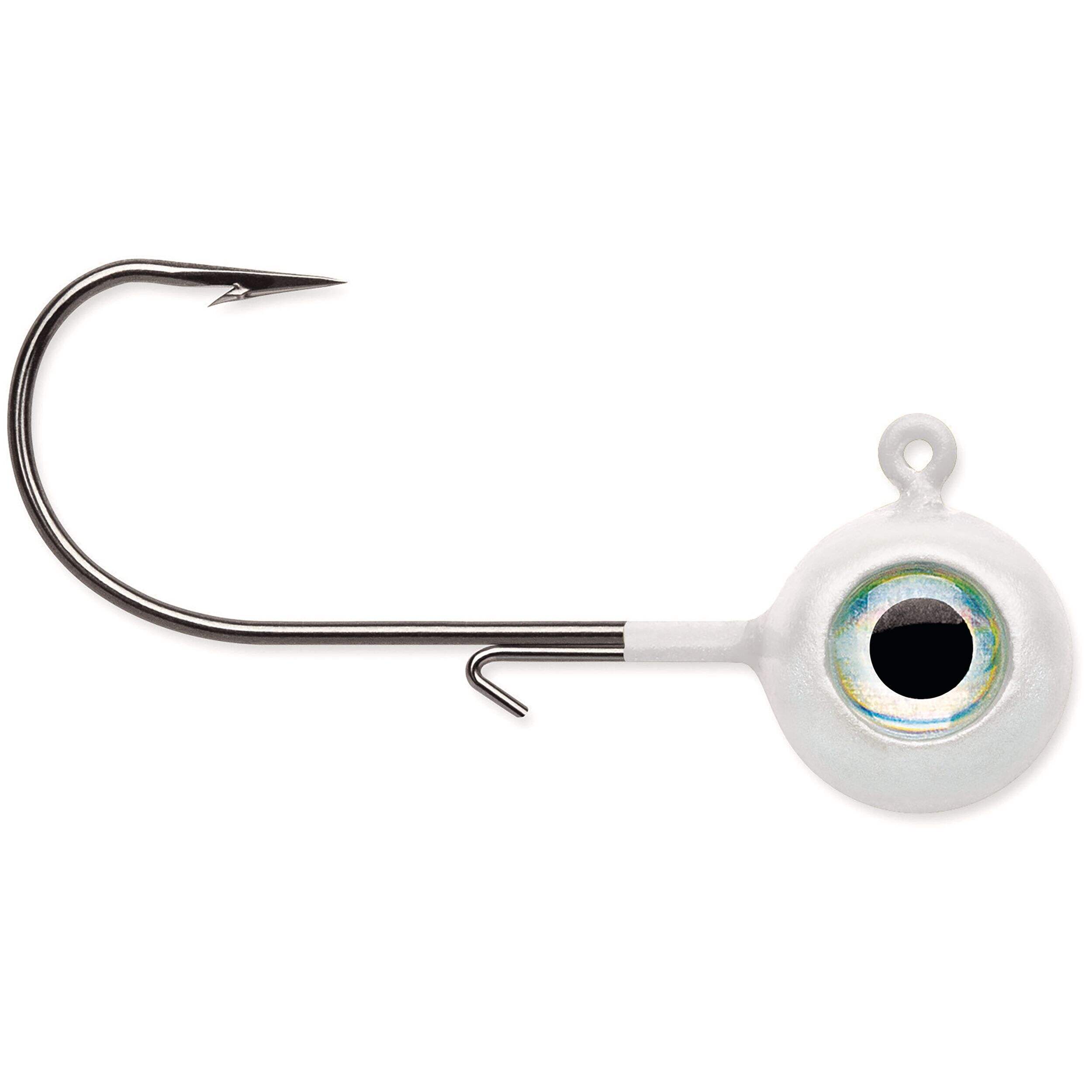 VMC Neon Moon Eye Jig, White, 1/4-oz Side_Right