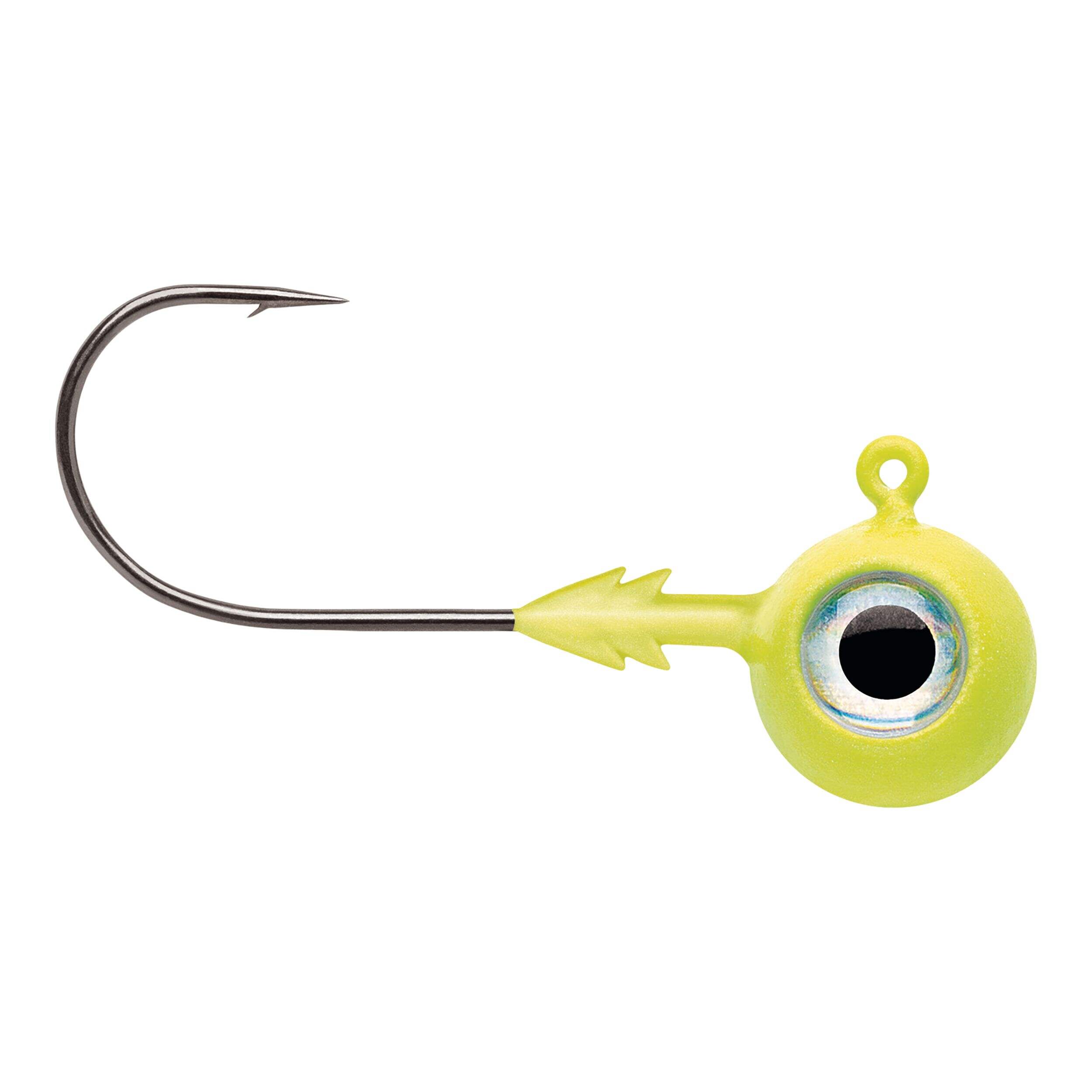 VMC Tungsten Moon Eye Jig, Chartreuse, 1/4-oz Side_Right