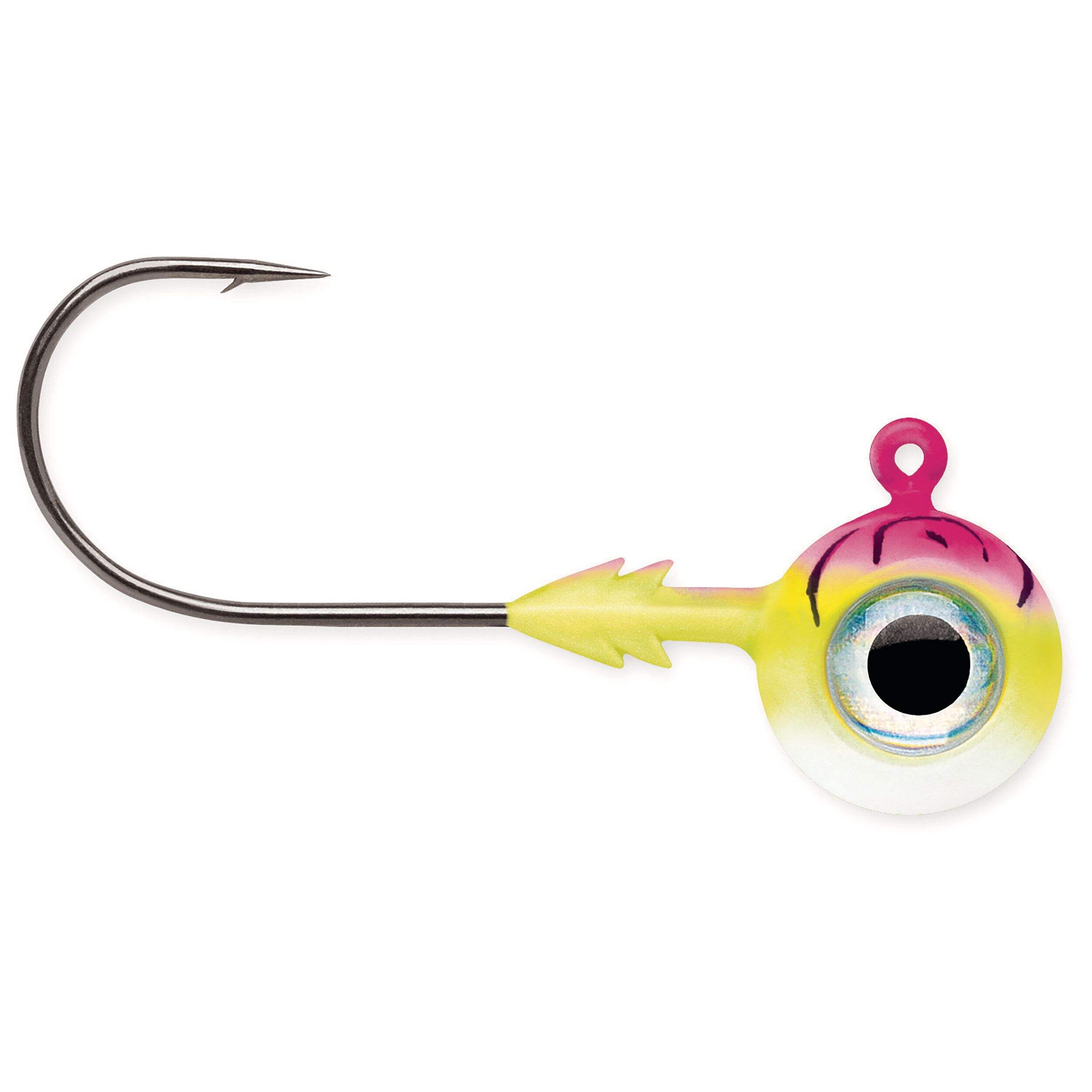 VMC Tungsten Moon Eye Jig, Pink Fire UV, 1/8-oz Side_Right