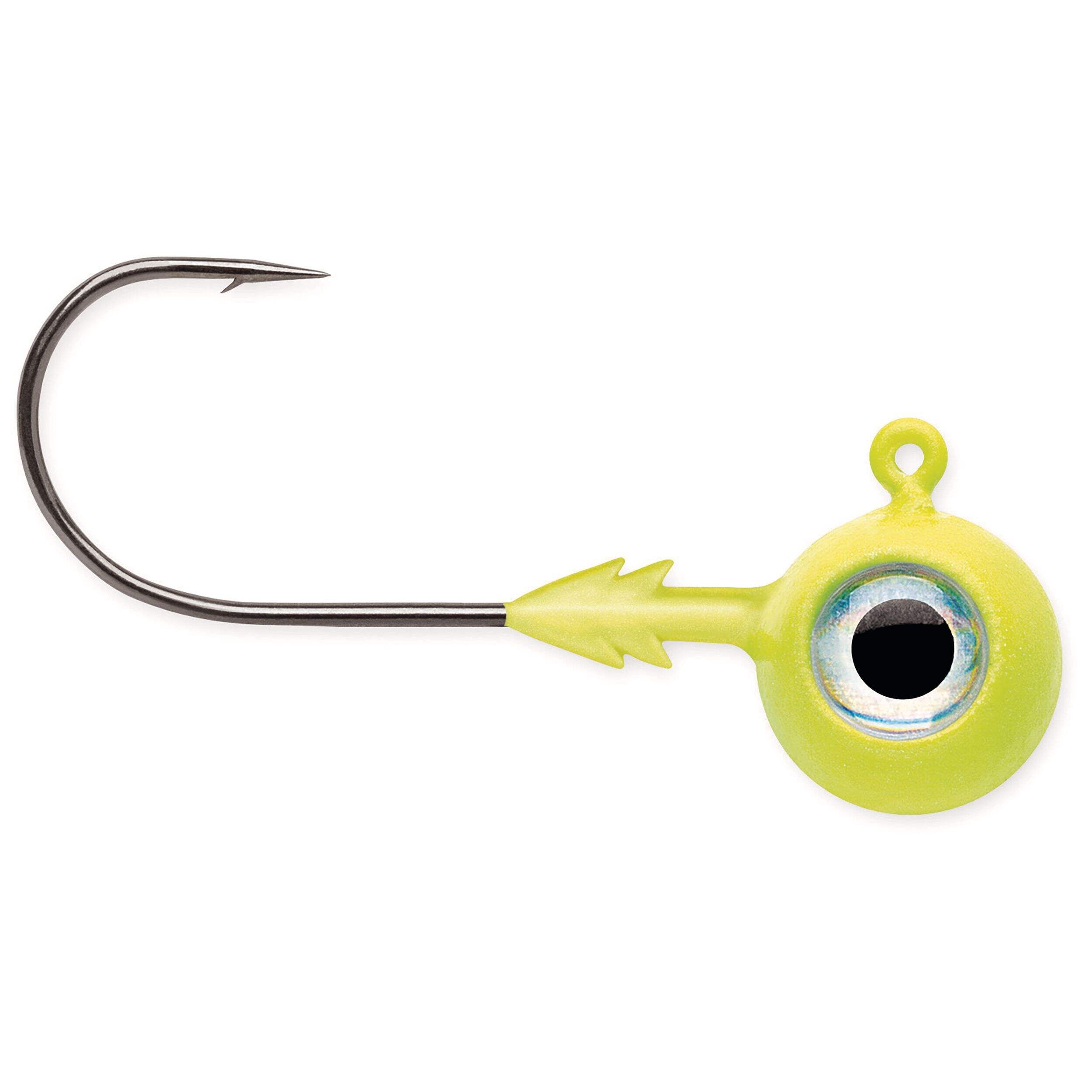 VMC Tungsten Moon Eye Jig, Chartreuse, 3/8-oz Side_Right