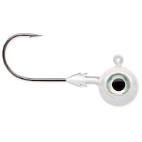 VMC Tungsten Moon Eye Jig, White, 3/8-oz Side_Right