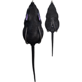 Lunkerhunt Furenzy Mouse 2-in Black Topwater Bait Composite_or_Mixed