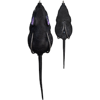Lunkerhunt Furenzy Mouse 2.5-in Black Topwater Bait Composite_or_Mixed