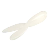 Mr. Crappie Teen-Zee Tails 2-in White Swimbait Back_Angled_Right