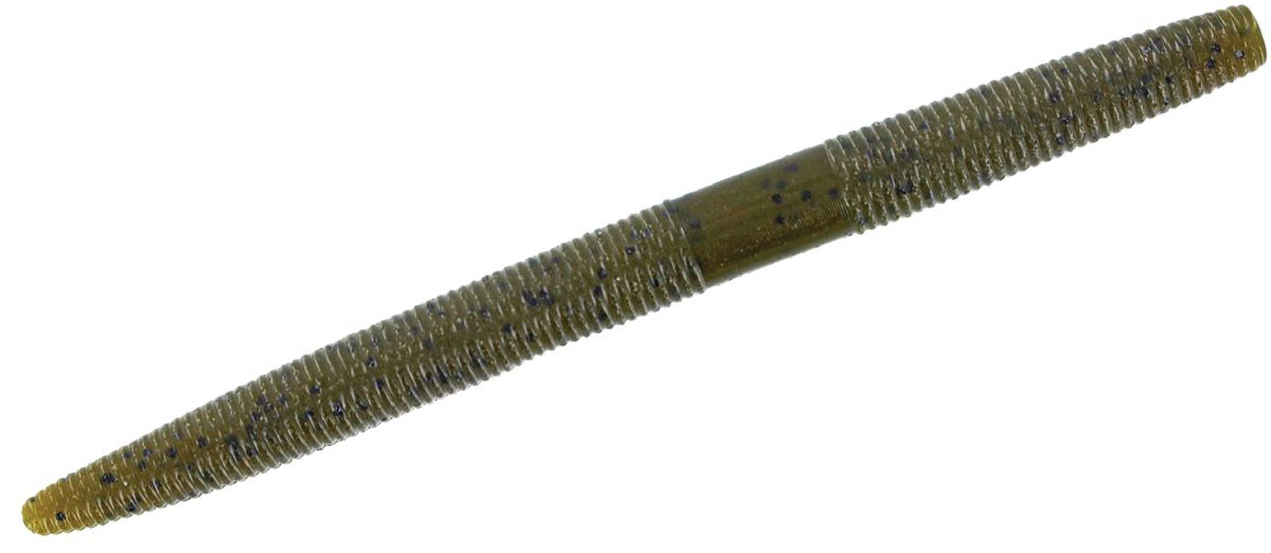 Leurre Gary Yamamoto Senko, 5 po, citrouille verte tacheté de larges éclats noirs Side_Right