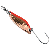 Gibbs Croc Classic Casting Fishing Spoon, Ham Copper Fire Stripe, #1-1/2 , 3/16-oz, 5-g Side_Left
