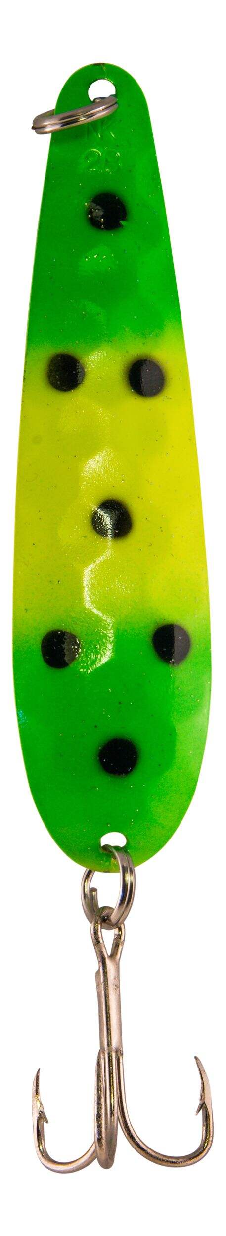 Cuiller de pêche à la traîne Northern King 28 FGH, grenouille, 3-3/4 po, 1/2 oz Front_Flat