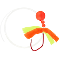 Leurre dériveur Danielson Ez pour saumon/truite arc-en-ciel, rouge fusée de feu/rouge/orange chartreuse