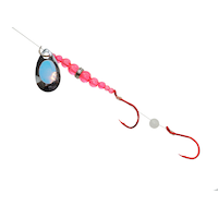 Leurres Gibbs Guide Series Wedding Band, lame en nickel avec méduse lune, perles roses