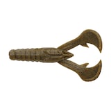 Berkley PowerBait® MaxScent Crud Craw, Green Pumpkin, 4-inch Fishing Lure Overhead_Flat