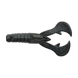 Berkley PowerBait® MaxScent Crud Craw, Black Blue Fleck, 4-inch Fishing Lure Overhead_Flat
