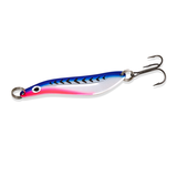 Williams Whitefish S Size 70, Candied Ice on Silver, 3/4 oz, 5-1/2-in Pike Trout Salmon Fishing Lure Overhead_Plunge