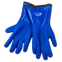 Promar Ice Fishing Insulated Pro Grip Gloves, Blue,