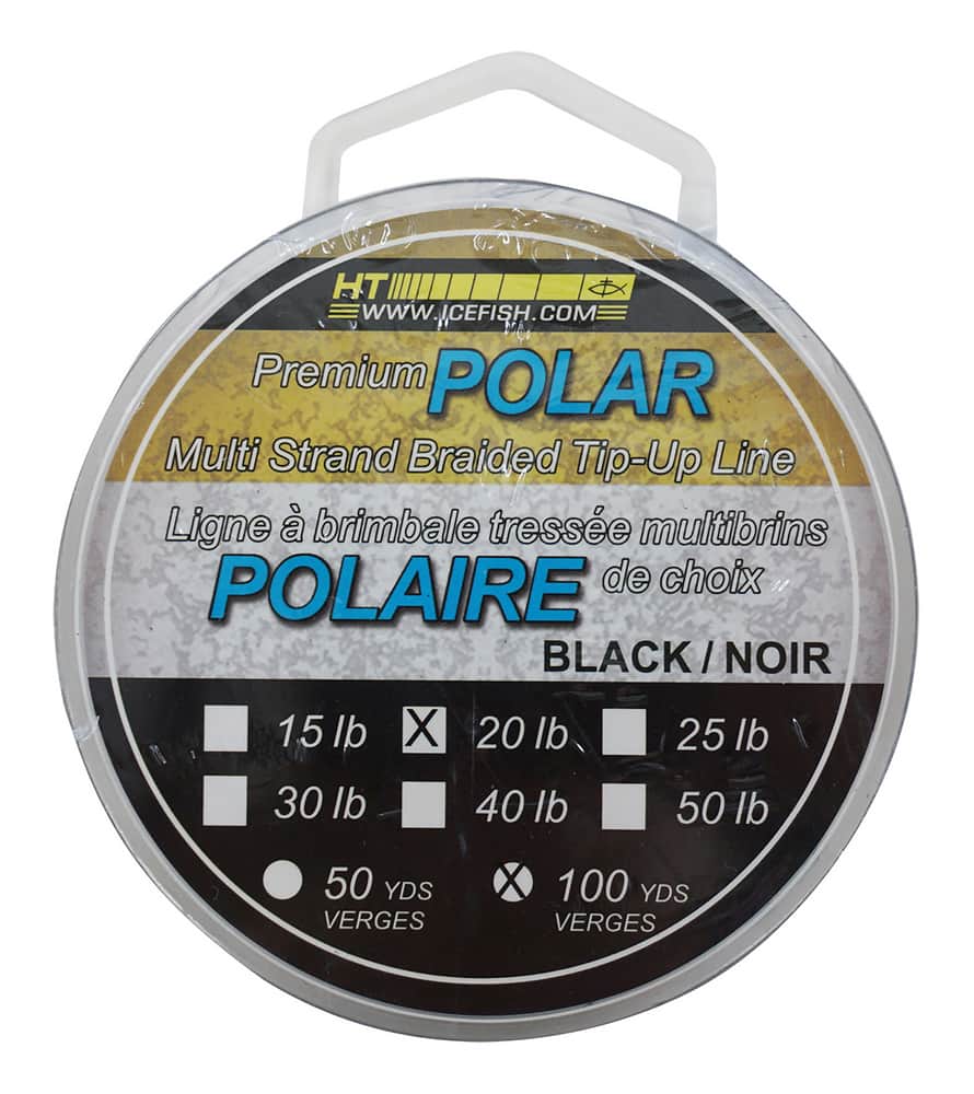 HT Polar Braided Ice Line, 20 lb. Test, 100 Yards - 670259, Ice