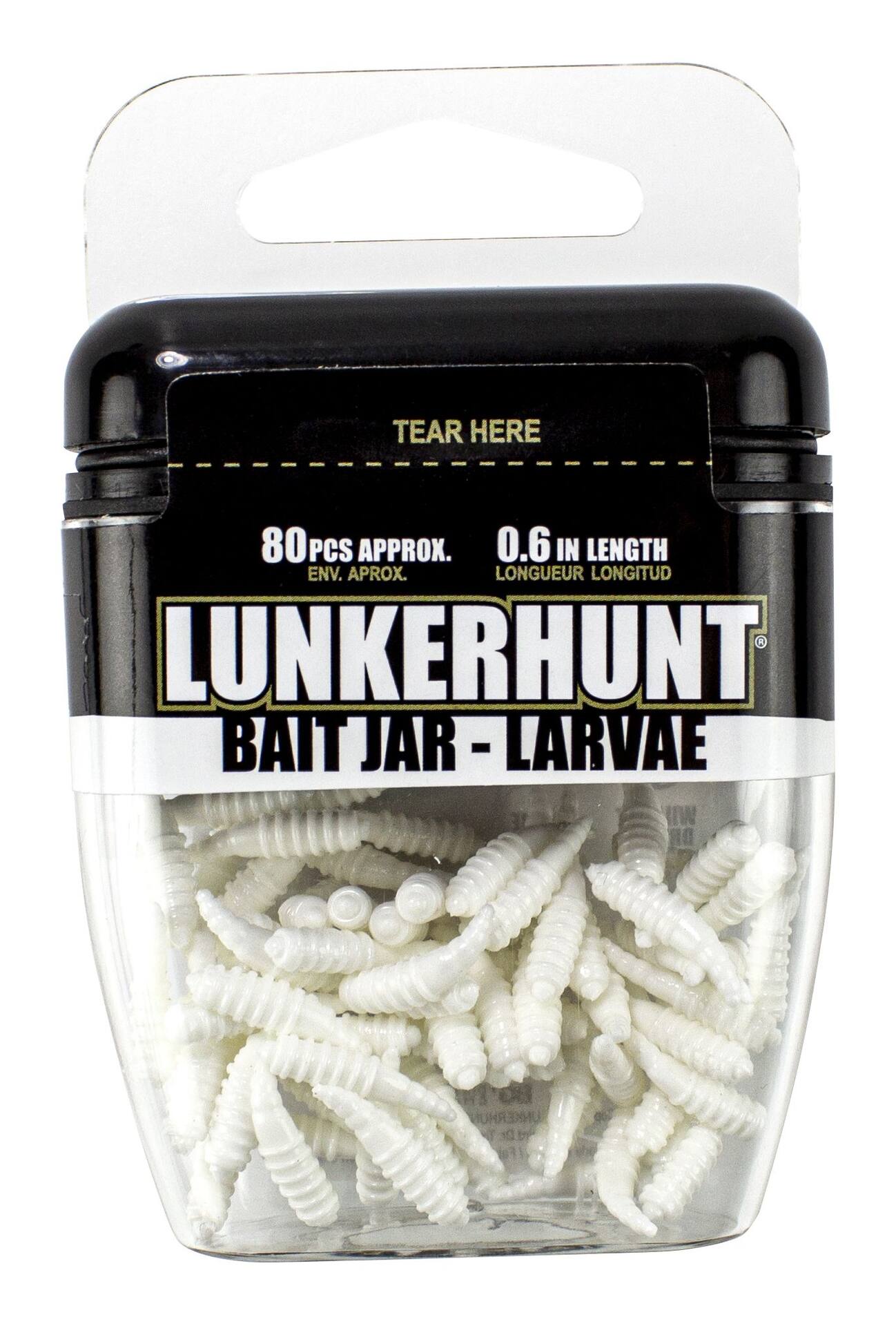Lunkerhunt Premium Fishing Larvae Bait Jar