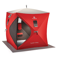 Outbound Ice Fishing Shelter Crystal 2 Insulated Front_Three_Fourths_Angled_Right