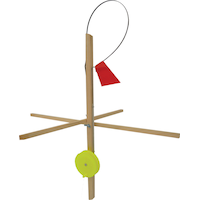 HT Hardwater Cross Arm Tip-Up with Line & Wood Stick Build